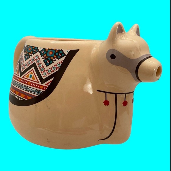 Thumbs Up! Lamapot Mug Cup Llama Shape SW Style American Novelty Camel - Picture 5 of 10